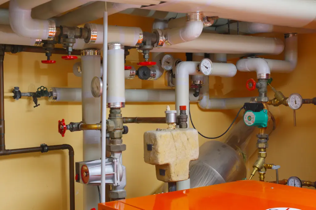 MEP pipework and valves installed as a trade package